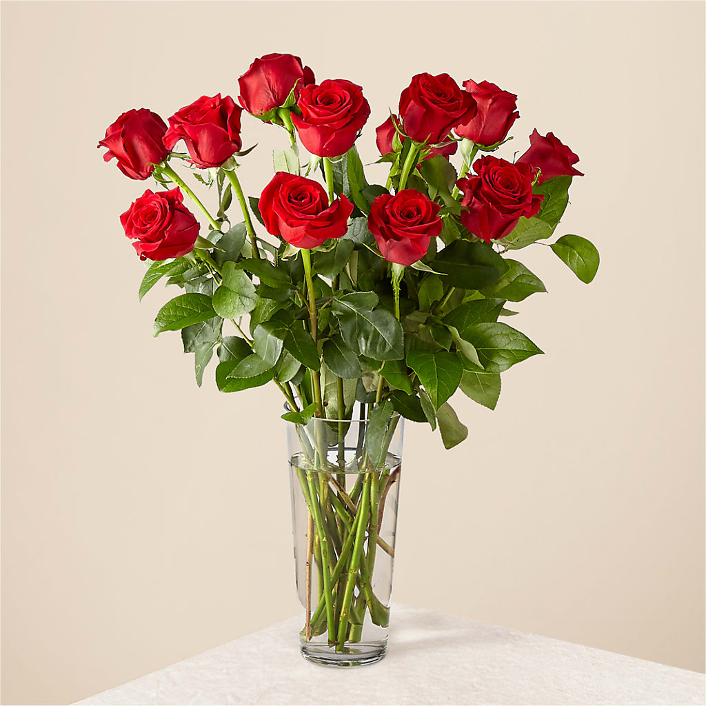 Long Stem Red Rose Bouquet – The Rose Boutique, San Antonio TX