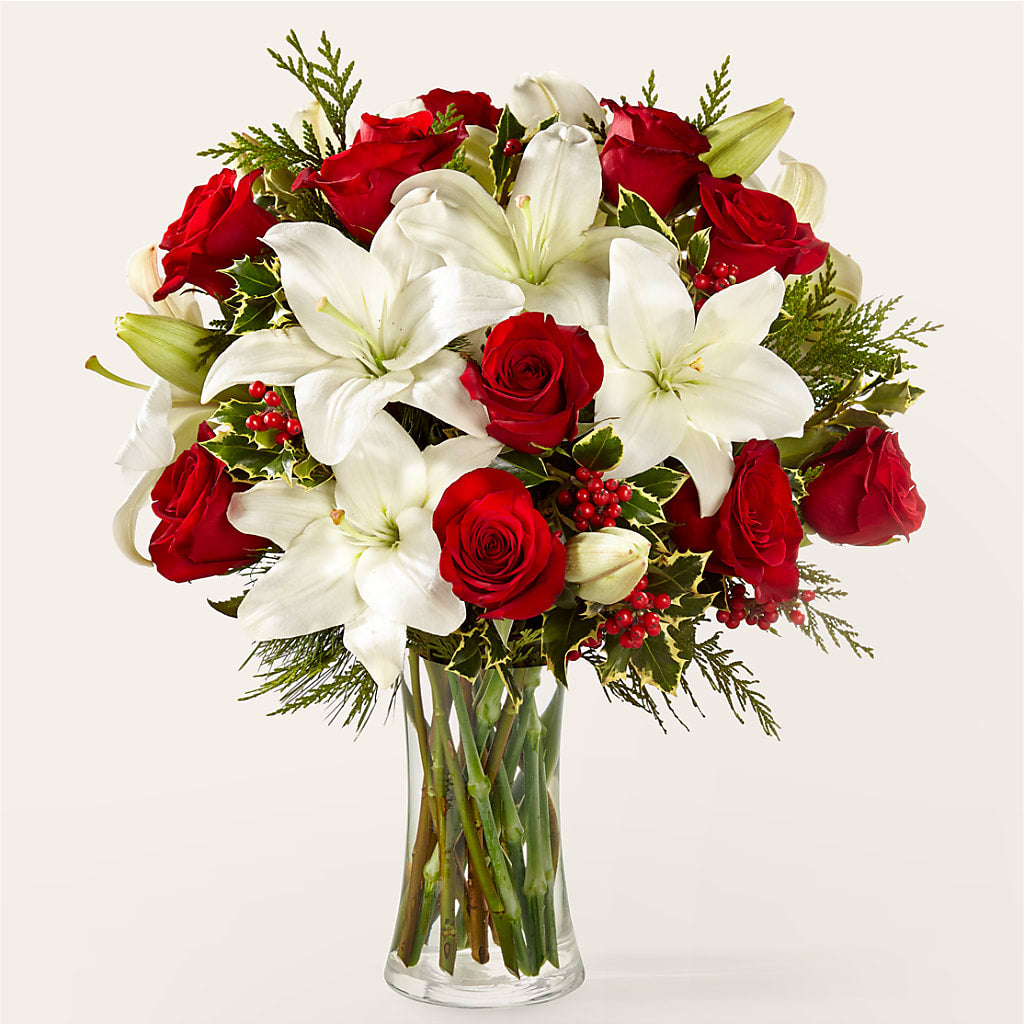 Sparkling Snowflakes Bouquet – The Rose Boutique, San Antonio TX