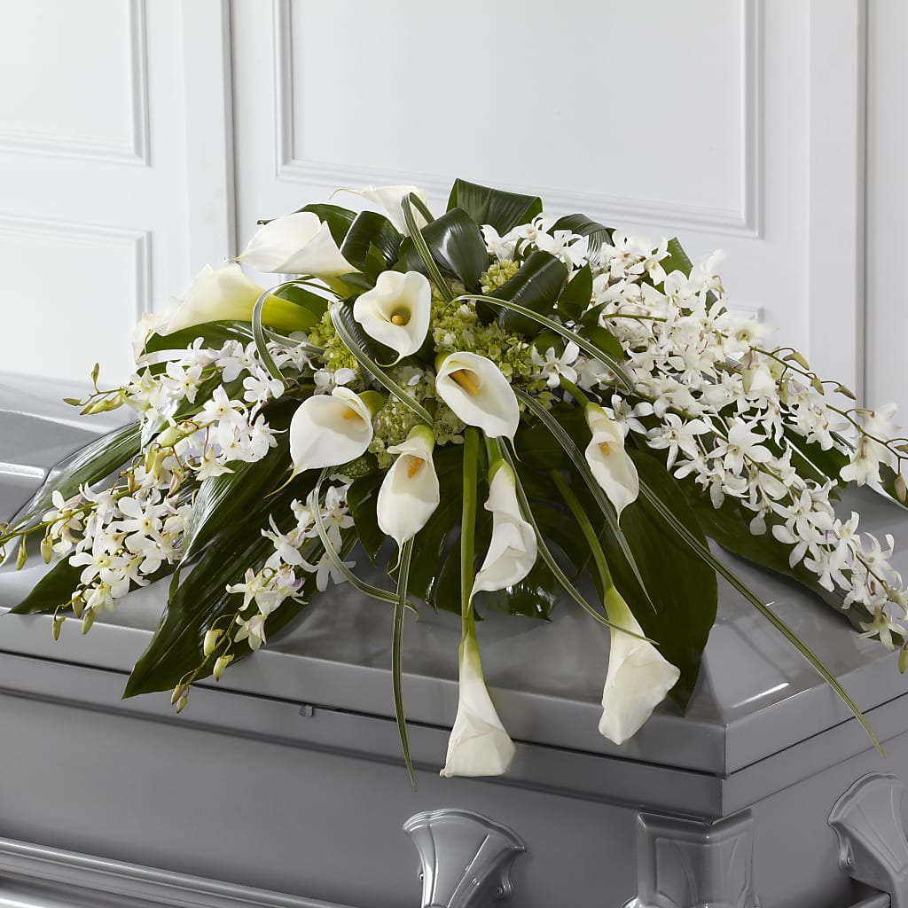 Angel Wings Casket Spray – The Rose Boutique, San Antonio TX