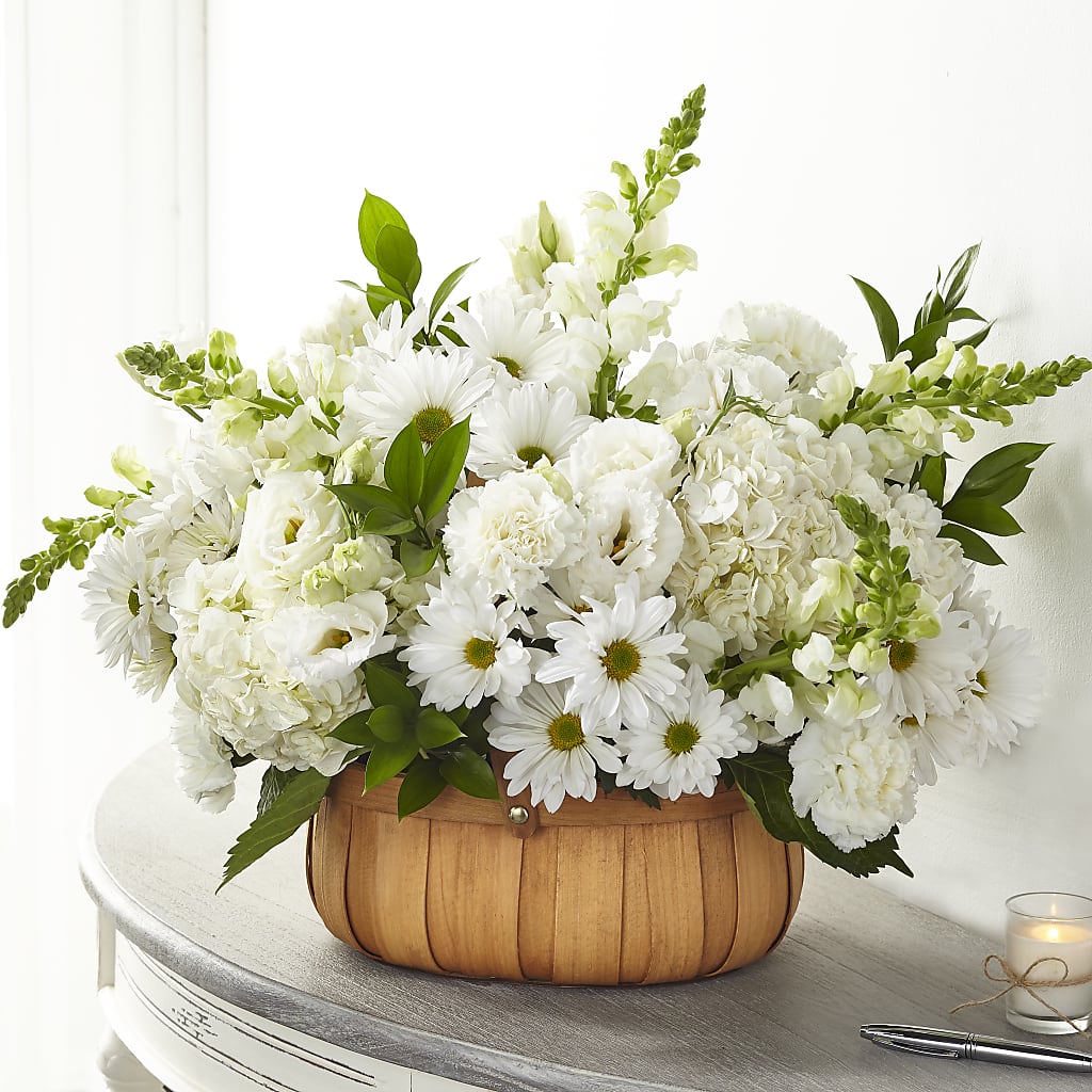 Pure Ivory Basket – The Rose Boutique, San Antonio TX