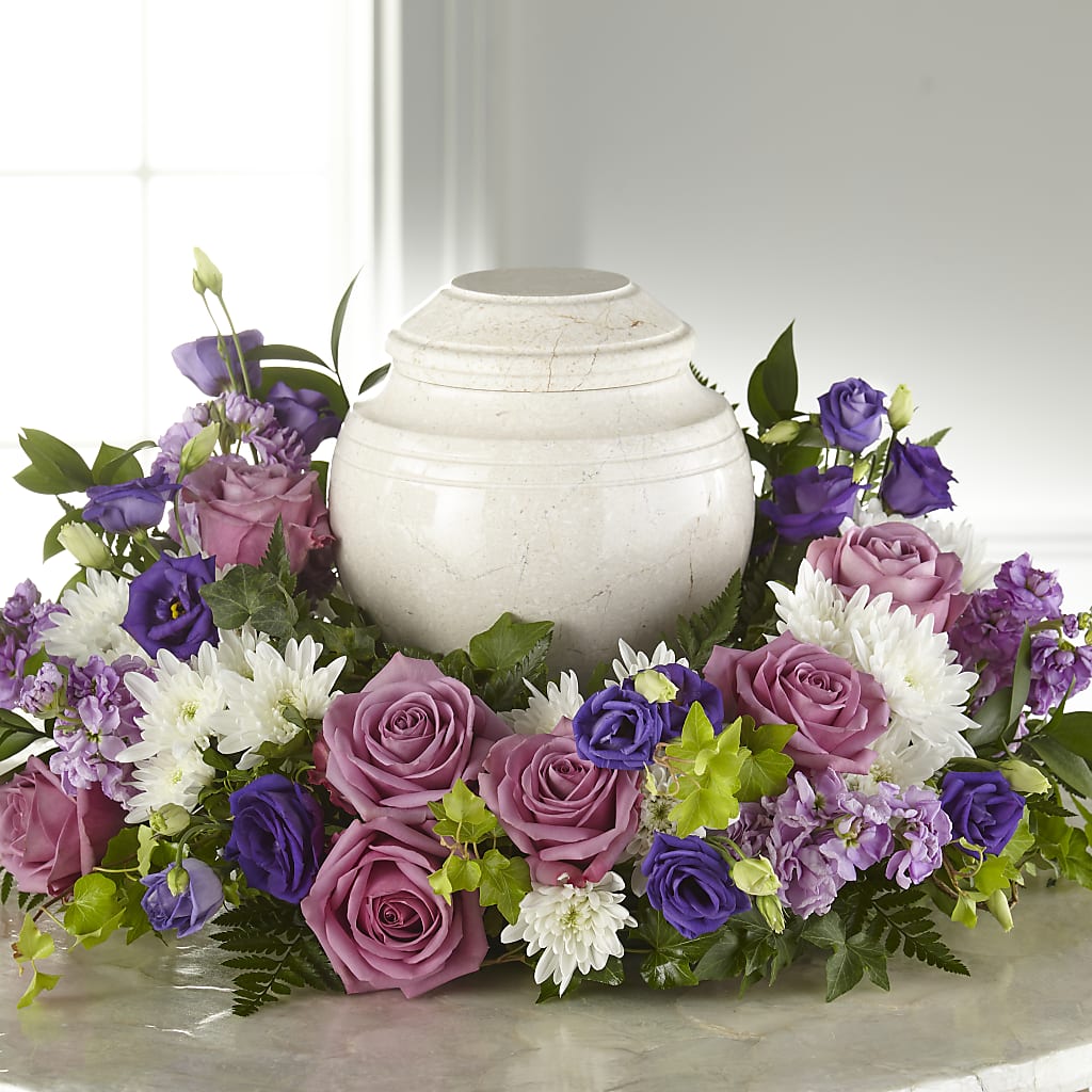 Blooming Sympathy Cremation Adornment – The Rose Boutique, San Antonio TX