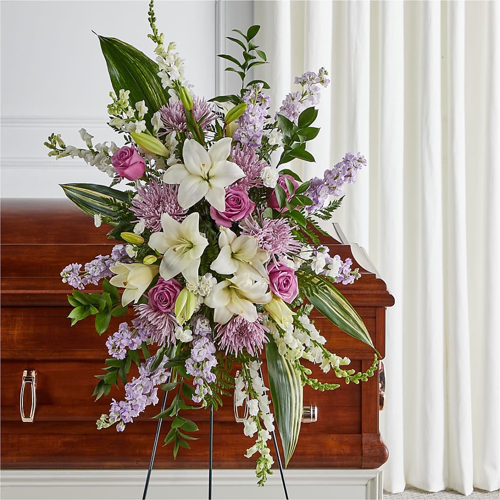 Grateful Hearts Standing Spray – The Rose Boutique, San Antonio TX