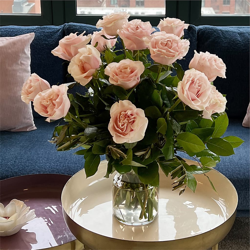 Long Stem Pink Rose Bouquet –  The Rose Boutique, San Antonio TX
