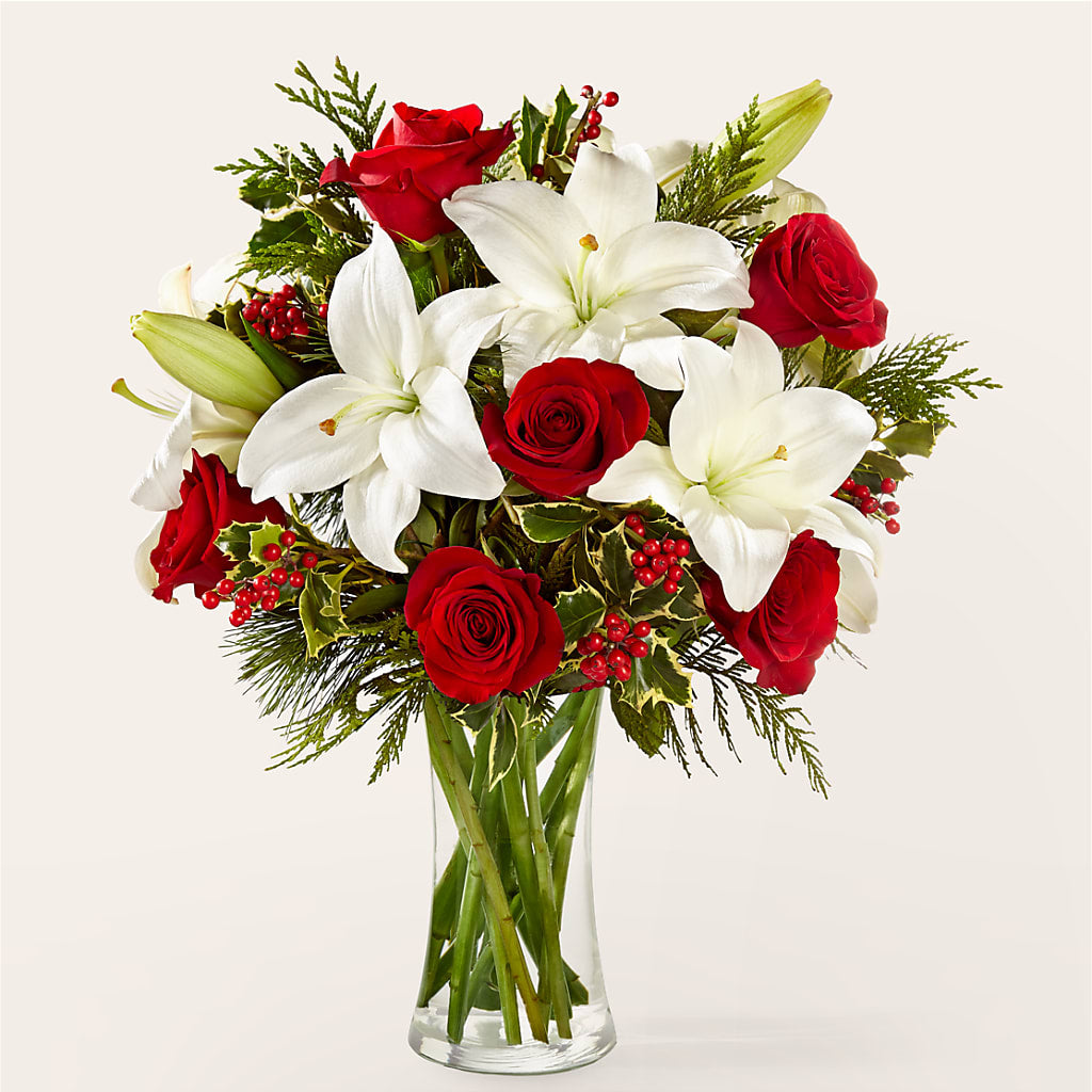 Sparkling Snowflakes Bouquet –  The Rose Boutique, San Antonio TX