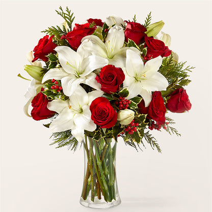 Sparkling Snowflakes Bouquet –  The Rose Boutique, San Antonio TX