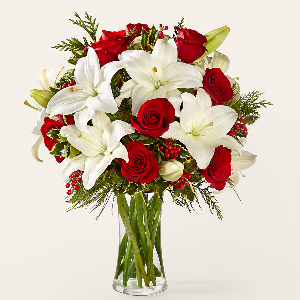 Sparkling Snowflakes Bouquet –  The Rose Boutique, San Antonio TX