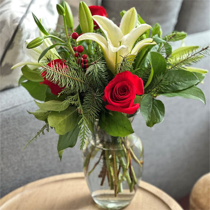 Sparkling Snowflakes Bouquet –  The Rose Boutique, San Antonio TX