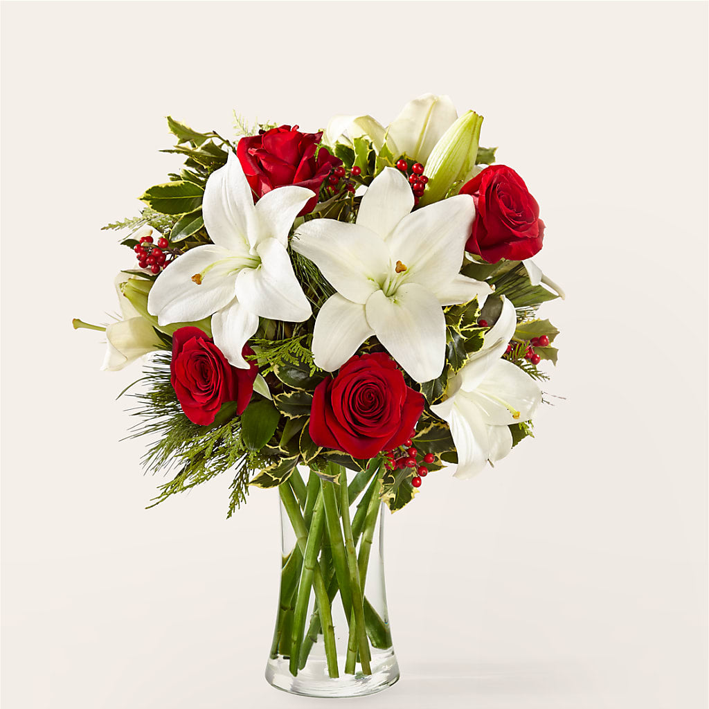 Sparkling Snowflakes Bouquet –  The Rose Boutique, San Antonio TX