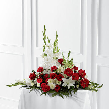 Crimson & White Arrangement –  The Rose Boutique, San Antonio TX