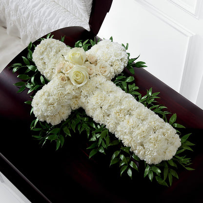 Peaceful Memories Casket Spray (Standard) –  The Rose Boutique, San Antonio TX