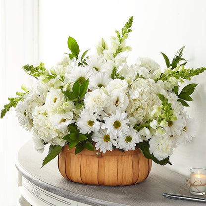 Pure Ivory Basket –  The Rose Boutique, San Antonio TX