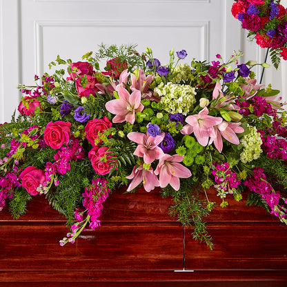 Radiant Tribute Casket Spray –  The Rose Boutique, San Antonio TX