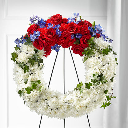 Patriotic Passion Wreath –  The Rose Boutique, San Antonio TX