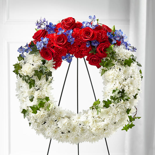 Patriotic Passion Wreath –  The Rose Boutique, San Antonio TX