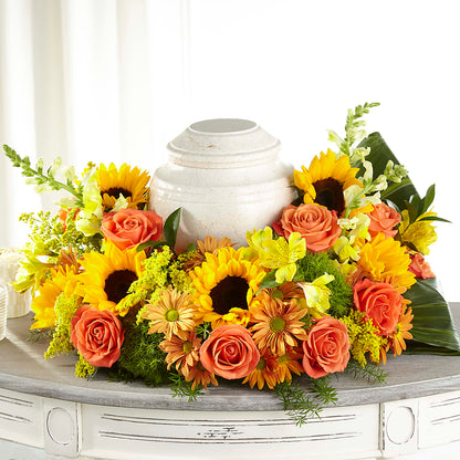 Faithful Sunflower Cremation Adornment –  The Rose Boutique, San Antonio TX